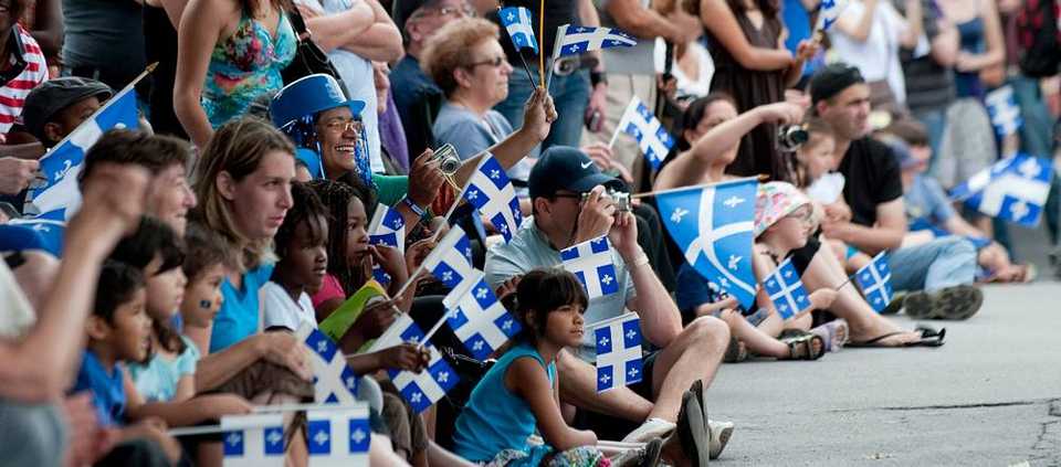 Quelques immigrants à la fête de la St-Jean.